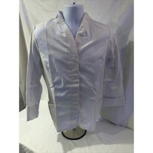 New Chefwear New Greet Chef Shirt White Button Up Medium Long Sleeve